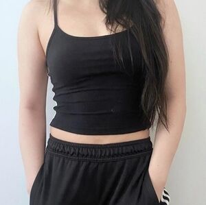 Forever 21 Y2K Lace Side Cropped Cami VGUC Size S